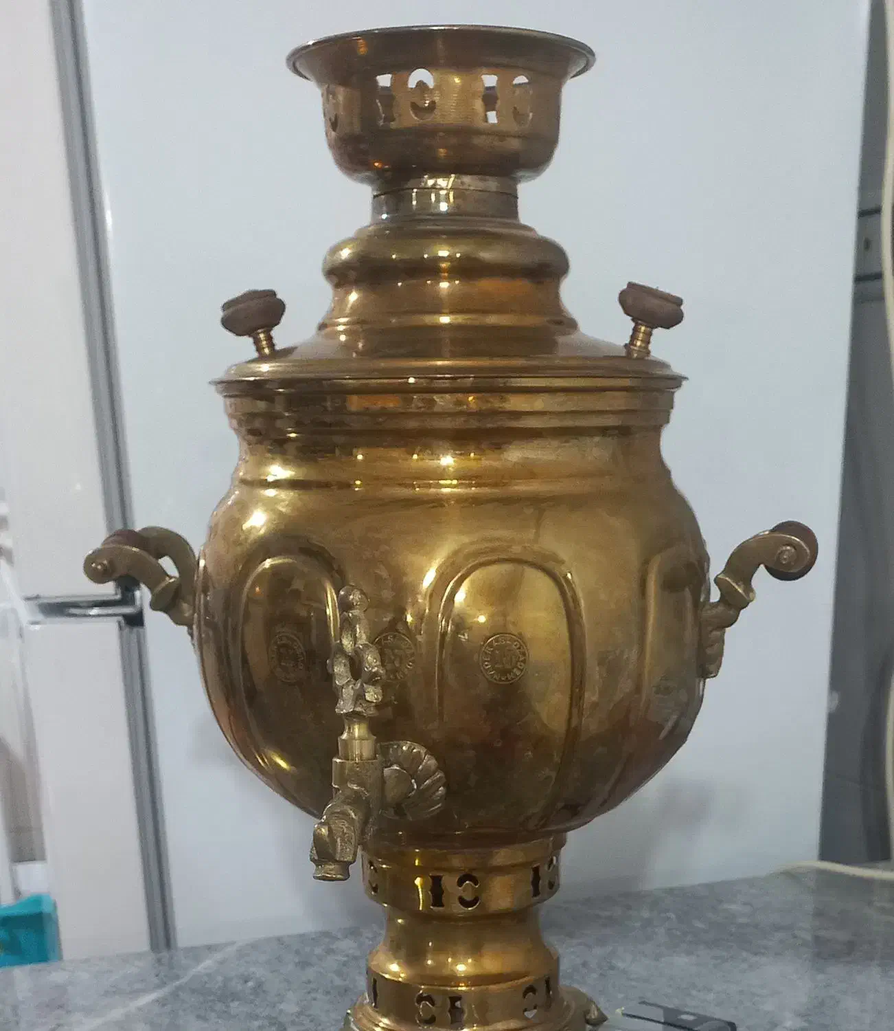 یک  عدد سماور زغالی برنز|سماور، چای‌ساز، قهوه‌ساز|اهر, |دیوار