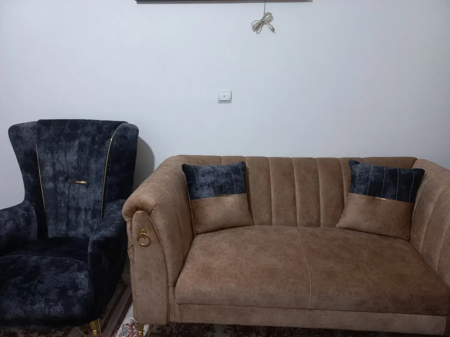 مبل ۷نفره پایه فلزی وجنس پارچه|مبلمان خانگی و میز عسلی|پاکدشت, پاکدشت (مامازند)|دیوار