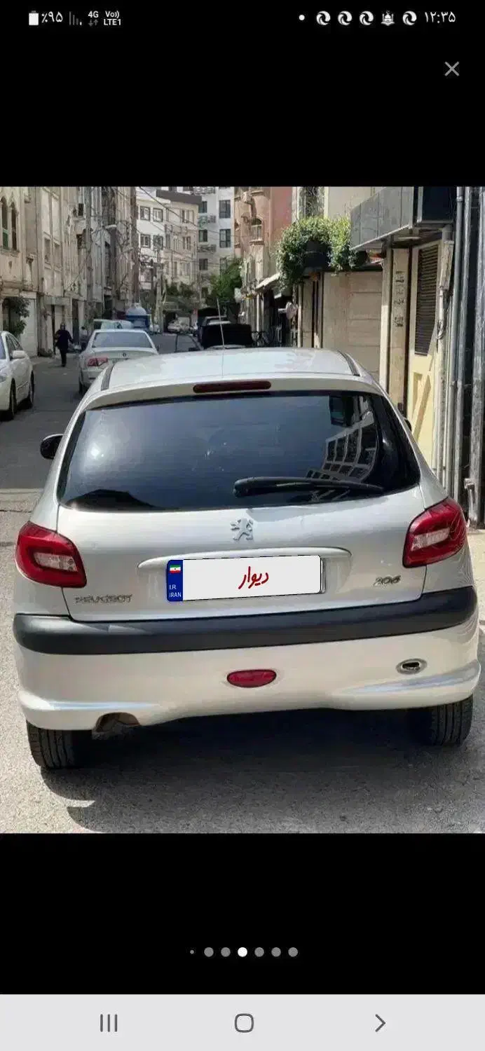 پژو ۲۰۶ تیپ ۲ مدل ۸۶|خودرو سواری و وانت|فومن, |دیوار