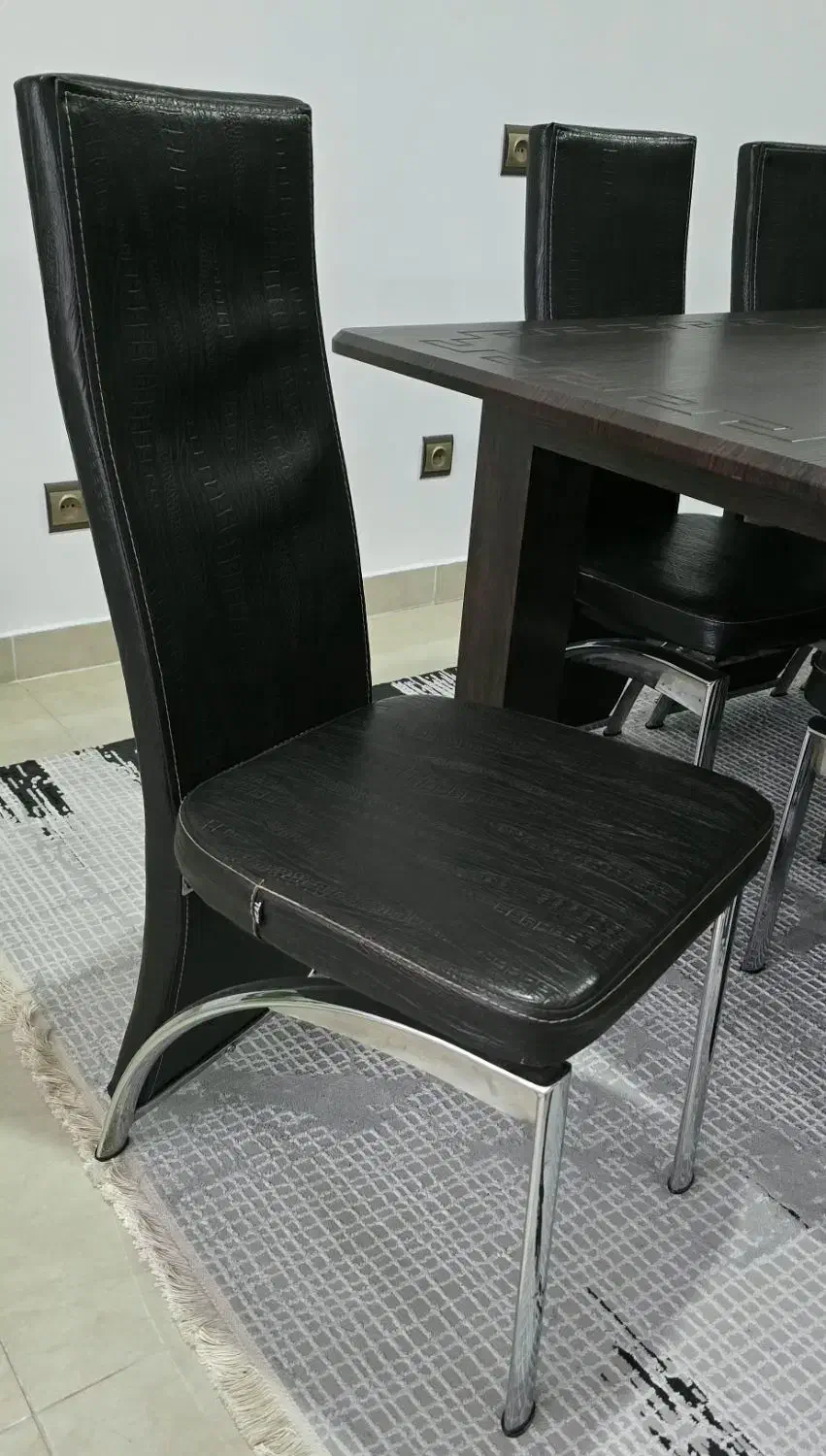 میز ناهار خوری ۸نفره|میز و صندلی غذاخوری|خشکبیجار, |دیوار