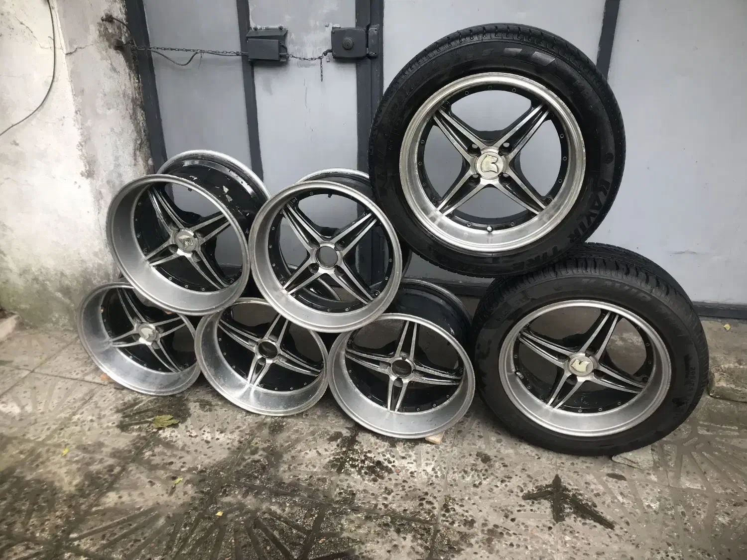 رینگ سایز ۱۶ لاستیک ۲۵|قطعات یدکی و لوازم جانبی|رشت, سیا اسطلخ|دیوار