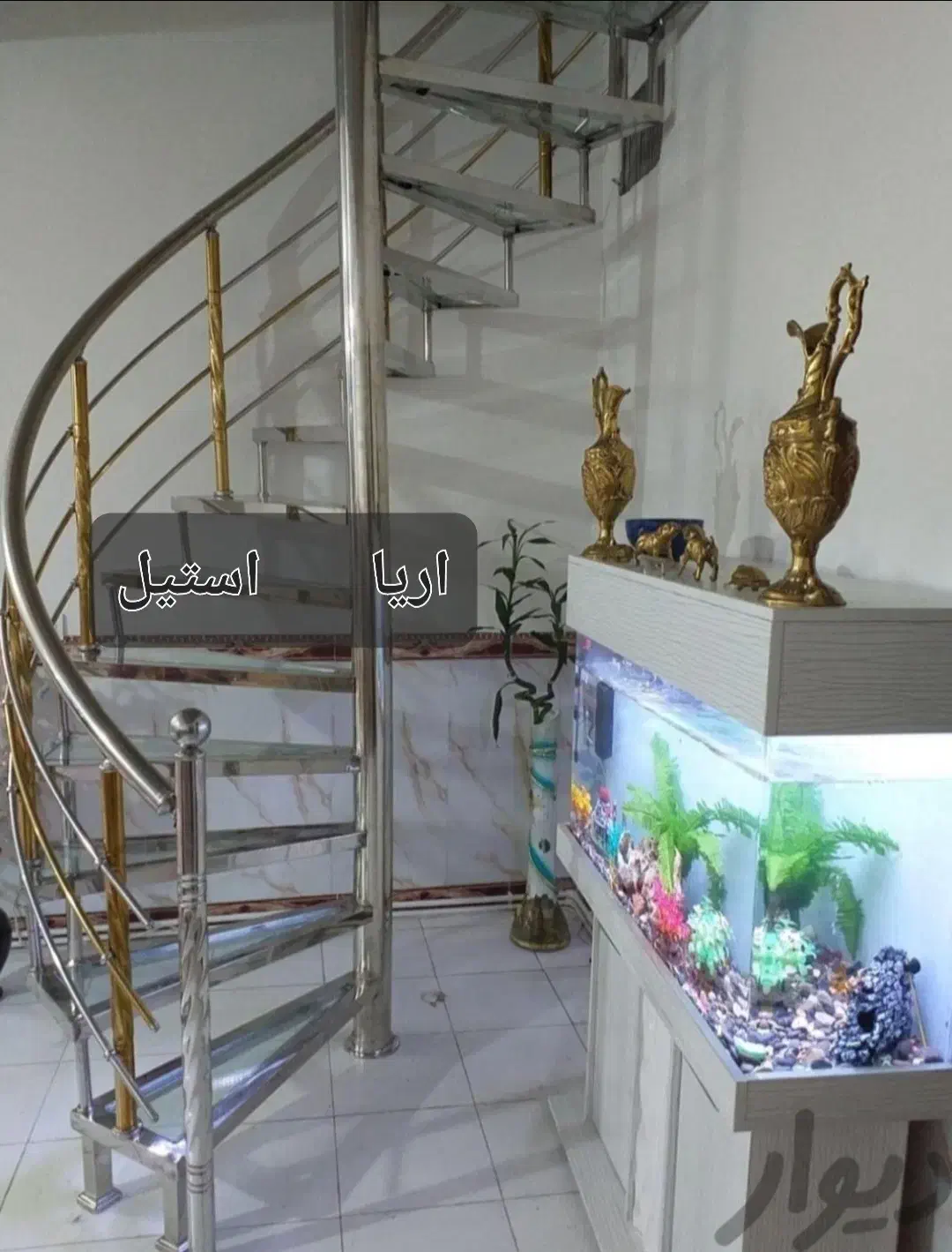 نرده و حفاظ استیل. پله گرد.شهریارملارداندیشه فردیس|خدمات پیشه و مهارت|اندیشه, شهرک صدف|دیوار