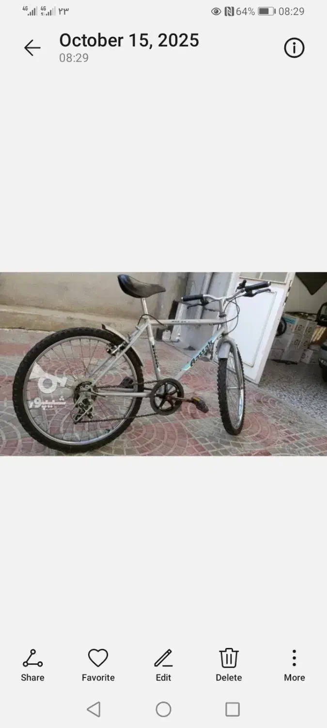 دوچرخه ۲۶ سایز معاوضه با موتورسیکلت|دوچرخه، اسکیت، اسکوتر|تهران, استاد معین|دیوار