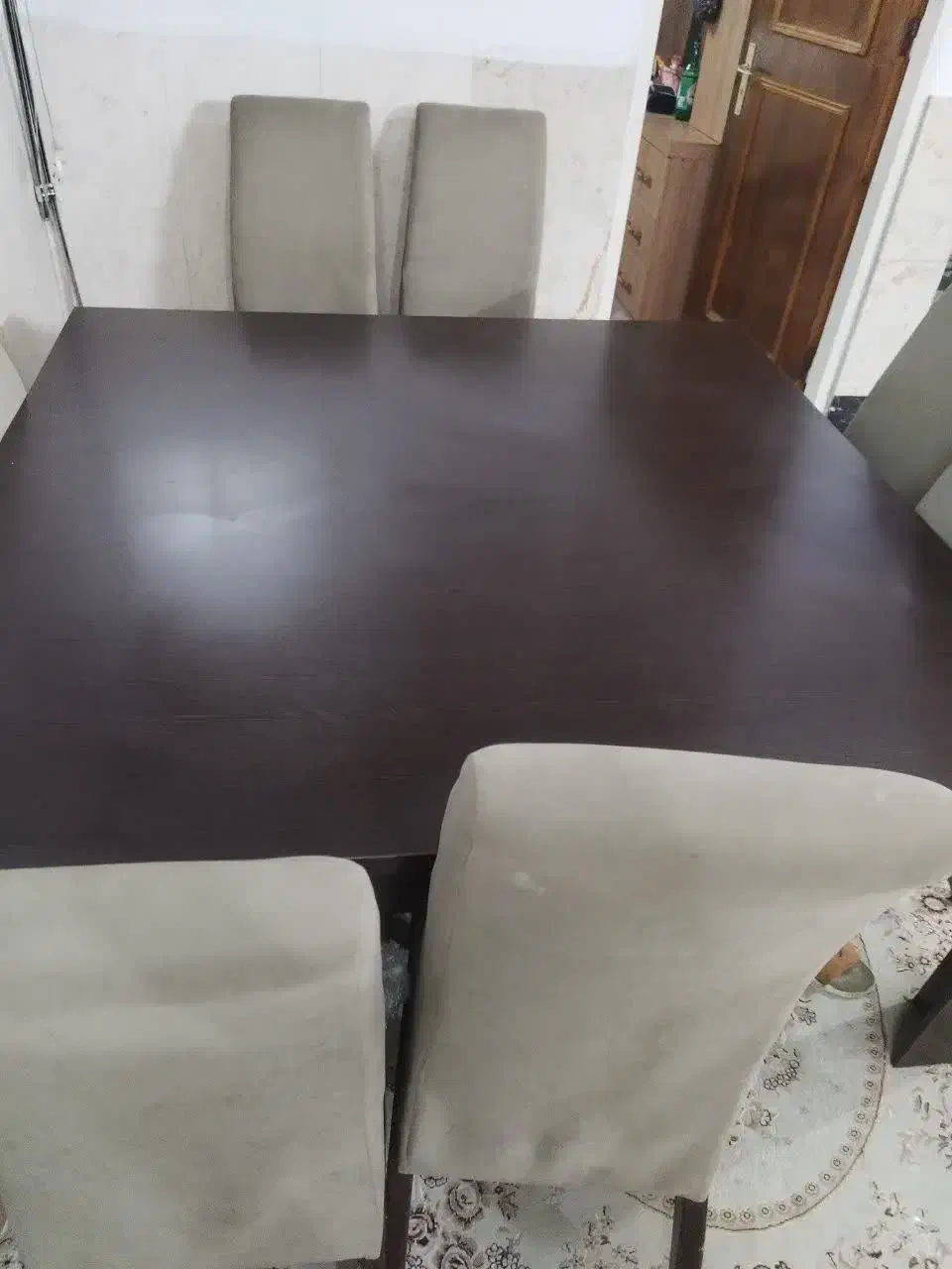 میز ناهارخوری 8 نفره میز صندلی کامل سالم|میز و صندلی غذاخوری|قم, زنبیل آباد|دیوار