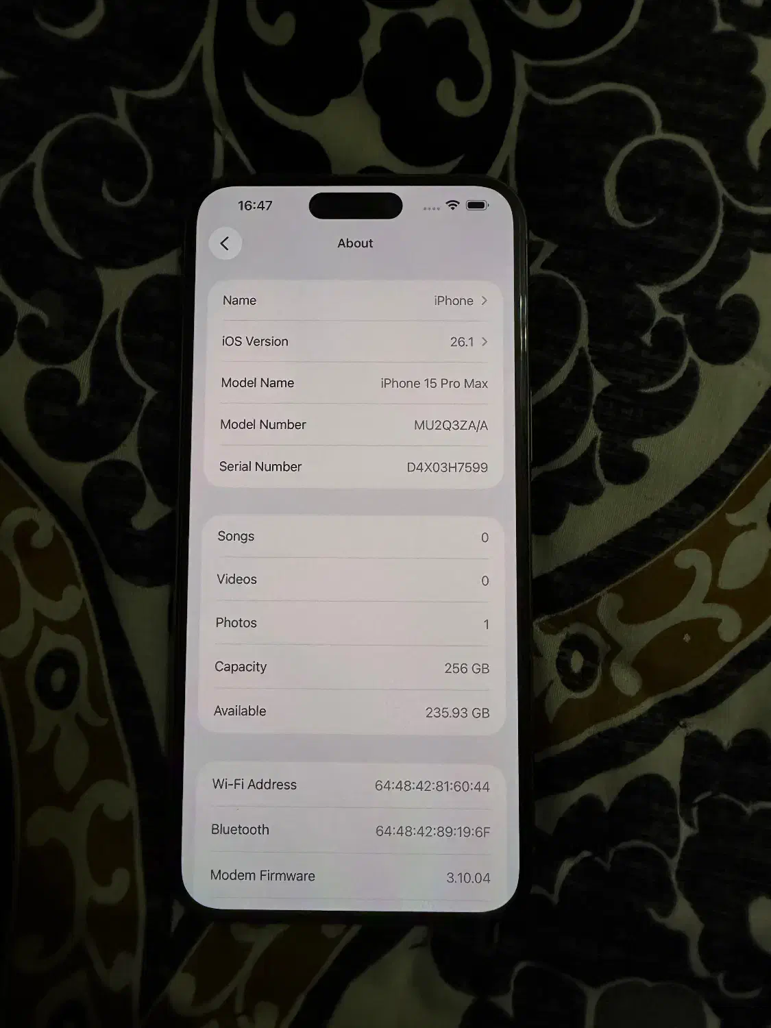 15 پرو مکس  بدون رجستر ۲۵۶ zaa|موبایل|اردبیل, |دیوار