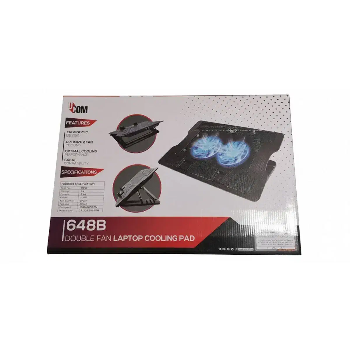 کول پد ( پایه خنک کننده )لپ تاپ یوکام مدل 648B|قطعات و لوازم جانبی رایانه|تبریز, |دیوار