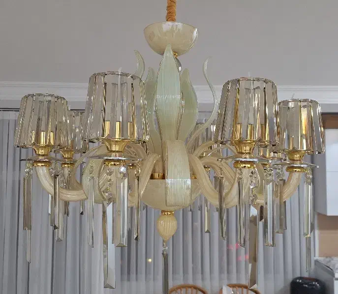 لوستر ۸شعله ی تمام کریستال ژاپنی|لوستر و چراغ آویز|قزوین, |دیوار