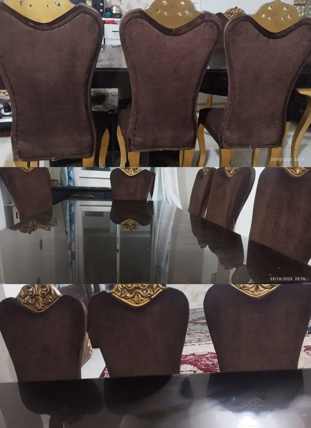 میز ناهار خوری ۸ نفره کار کرده و سالم|میز و صندلی غذاخوری|رشت, حمیدیان|دیوار