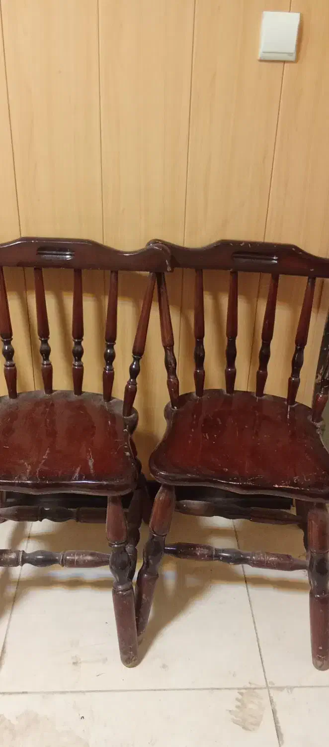 صندلی چوبی پایه کوتاه محکم|صندلی و نیمکت|سنندج, |دیوار