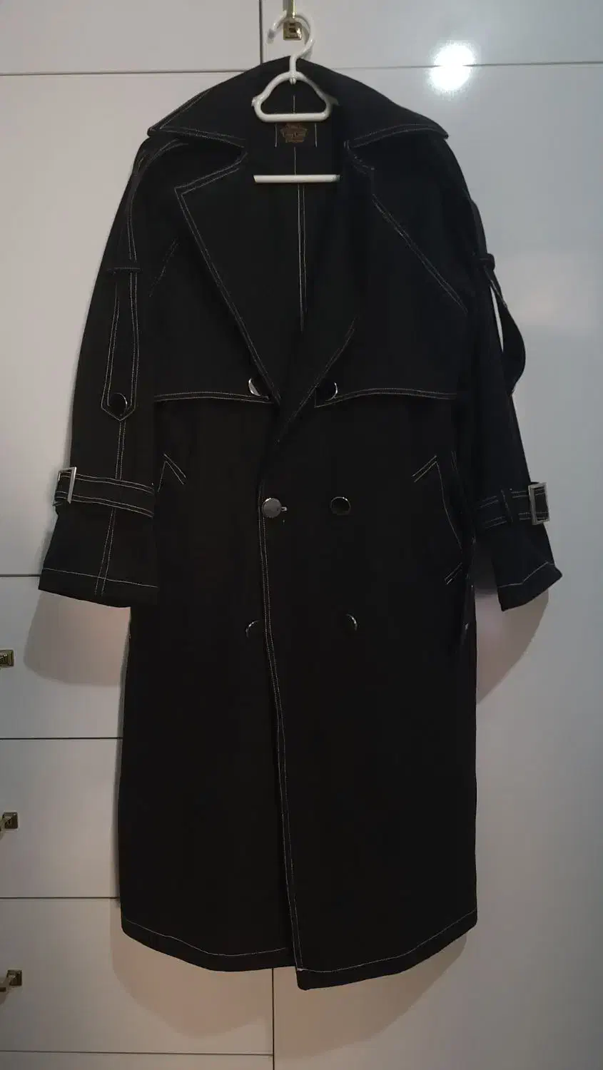 پالتو پاییزه زغالی رنگ سایز ۴۲ و ۴۴|لباس|پاوه, |دیوار