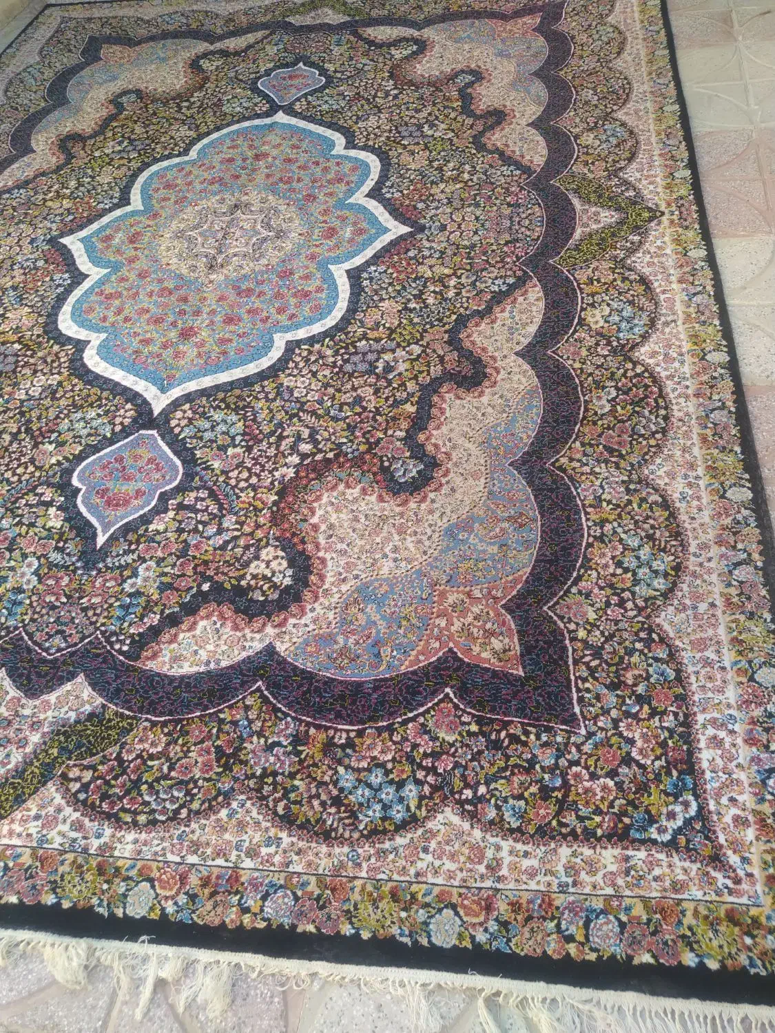 دو تا فرش12متری جنس نخی|فرش|نورآباد, |دیوار