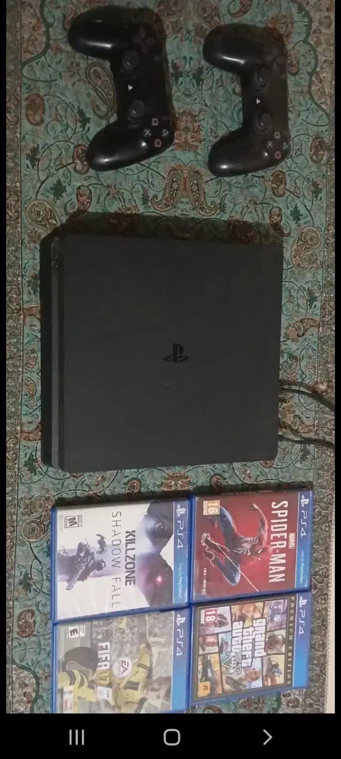 ps4 اسلیم یک ترابایت با دو دسته اورجینال|کنسول، بازی ویدئویی و آنلاین|محلات, |دیوار