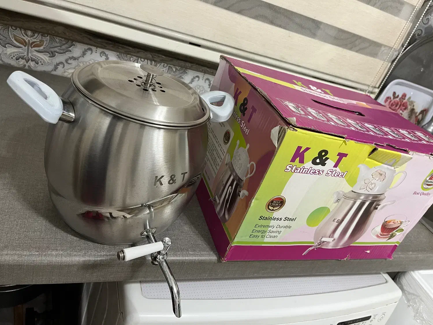 کتری و قوری K&T استیل ضد زنگ|قوری، کتری، قهوه‌ساز دستی|اسلام‌شهر, شهرک واوان|دیوار