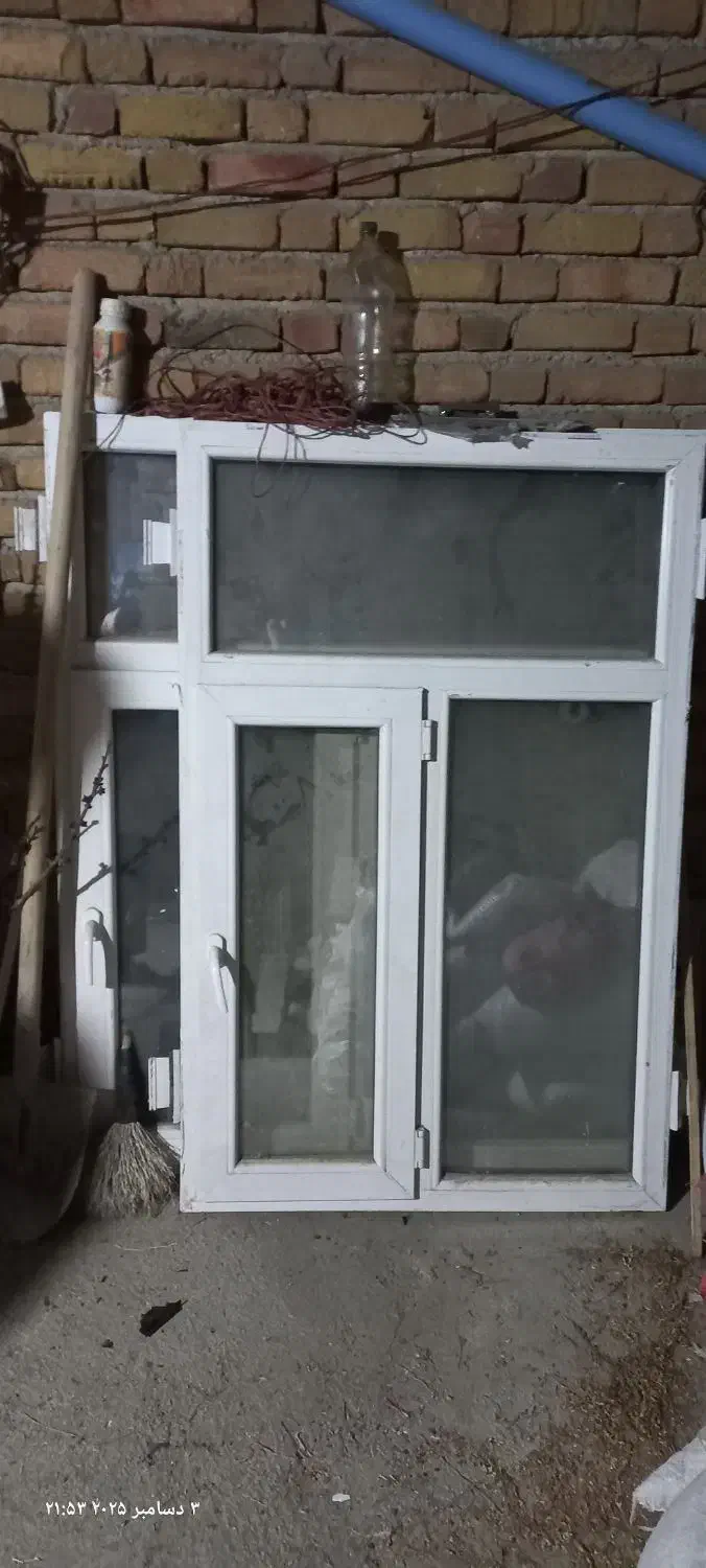 دوعدد پنجره پی وی سی|مصالح و تجهیزات ساختمان|صالح آباد, |دیوار