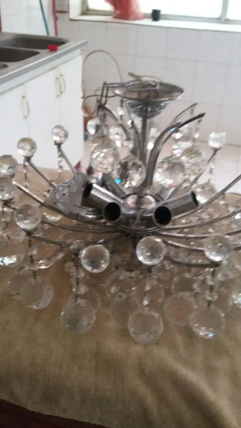 لوستر  مهتاب  وریسه|لوستر و چراغ آویز|اراک, |دیوار