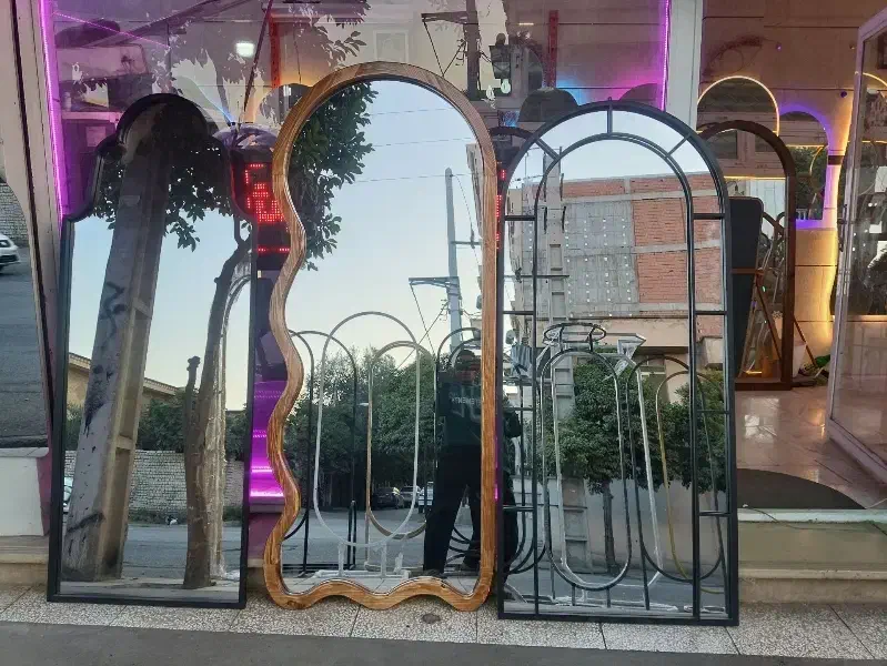 انواع آینه های قدی دفرمه وفلزی|آینه|گنبد کاووس, |دیوار