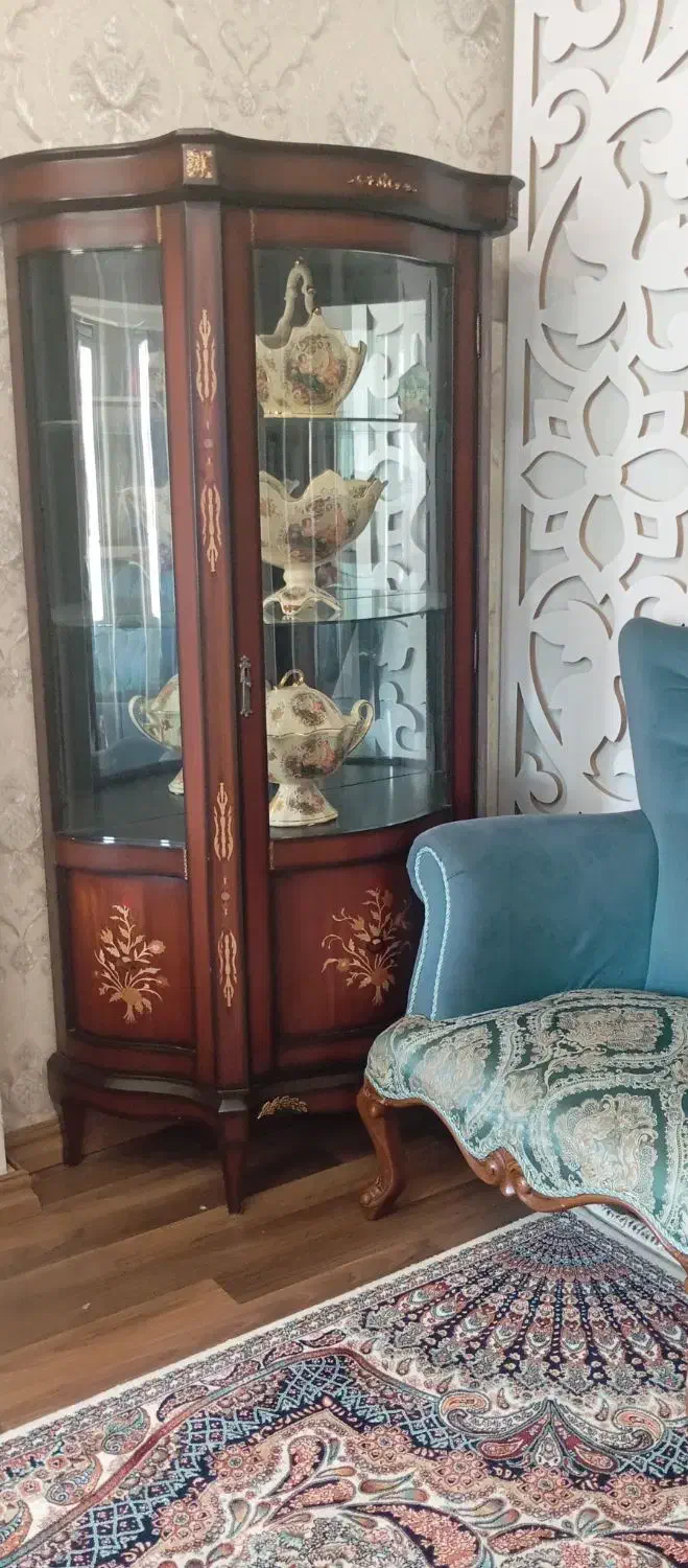 بوفه قهوهای معرق|بوفه، ویترین، کنسول|سهند, |دیوار