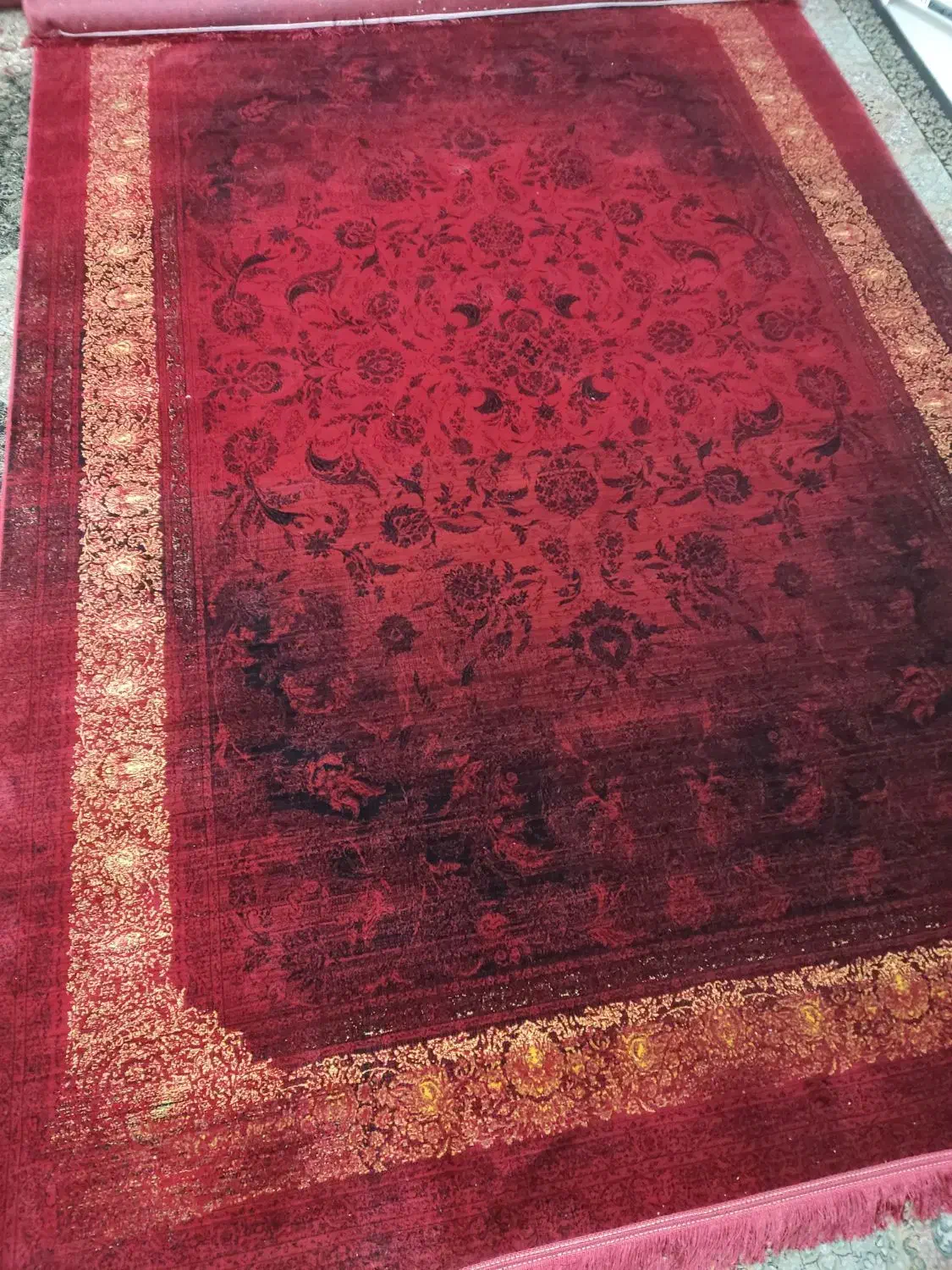 فرش۶ متری ۱۰۰۰ شانه طرح بلوچ قرمز استوک( تک و جفت)|فرش|اصفهان, برزان|دیوار