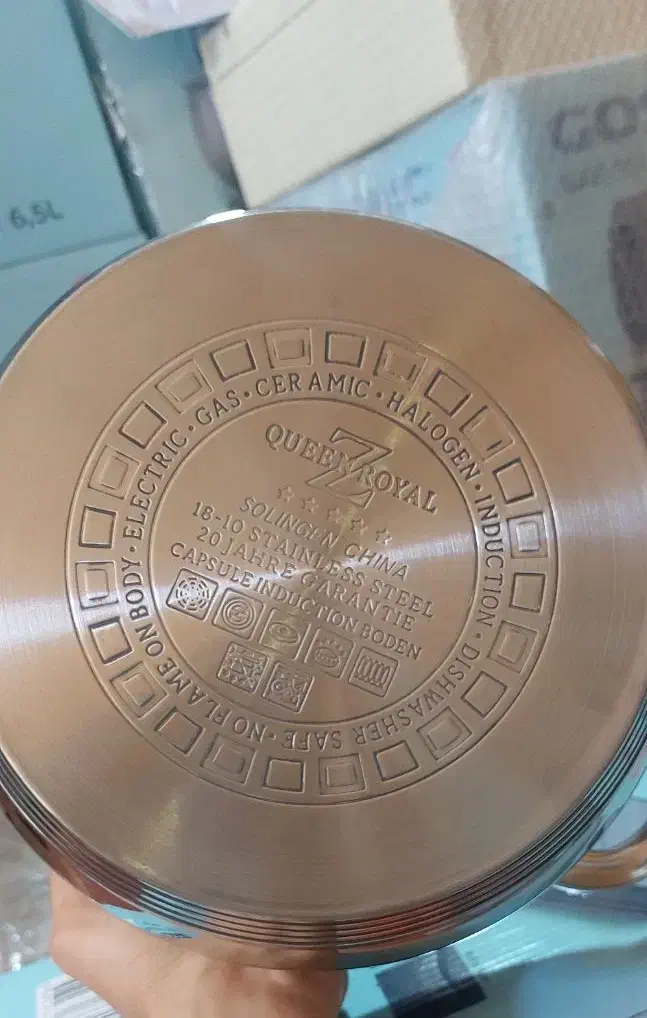 سرویس قابلمه ۱۲ پارچه استیل کویین رویال|ظروف پختوپز|کرمانشاه, |دیوار