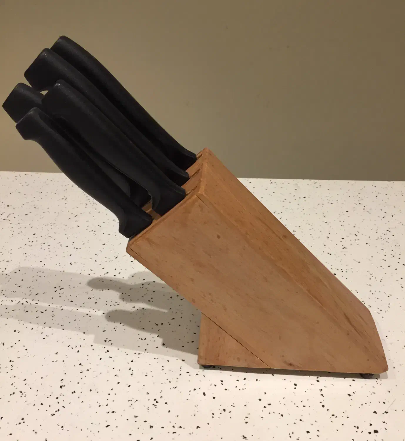 ست چاقو IKEA استند چوب طبیعی|ظروف پخت‌وپز|تهران, امانیه|دیوار