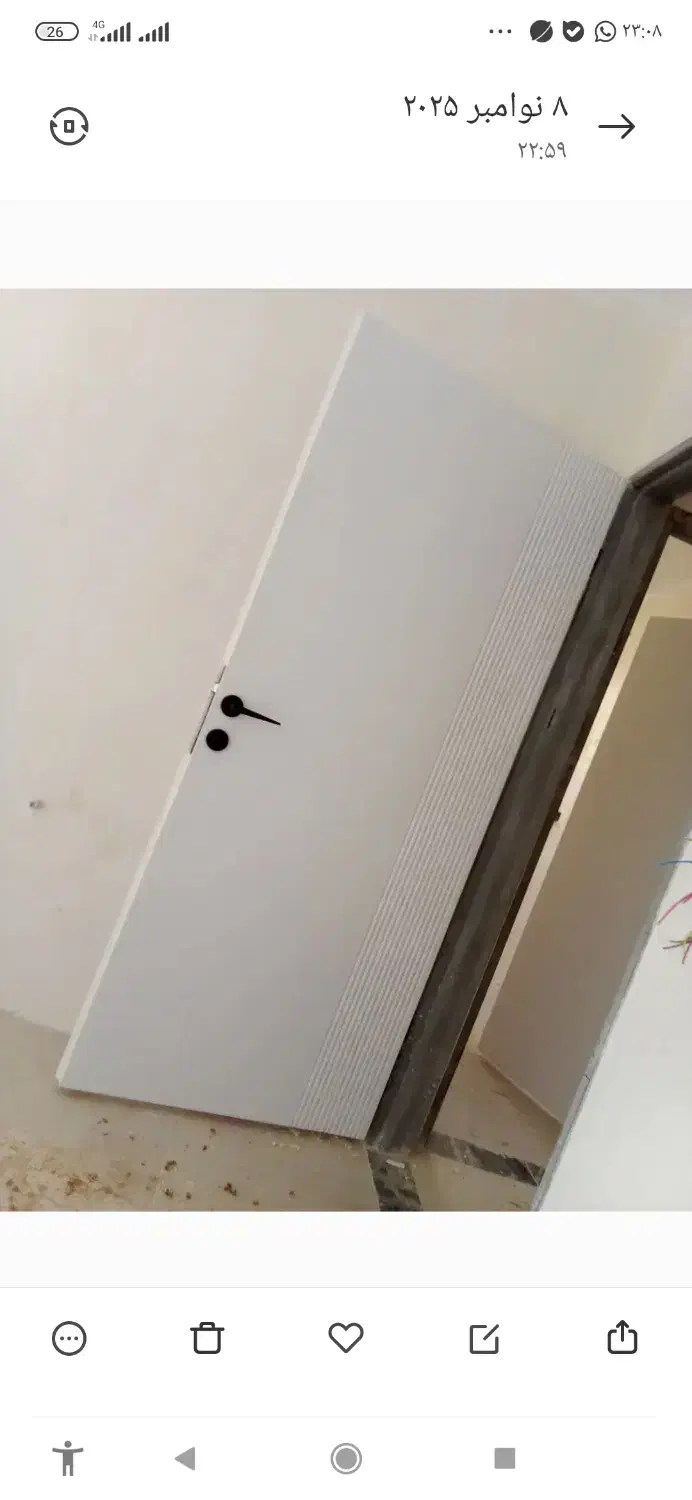 نصاب درب چوبی اتاقی و ضد سرقت ساخت upvc|مصالح و تجهیزات ساختمان|شیراز, شهرک ویلایی بهاران|دیوار