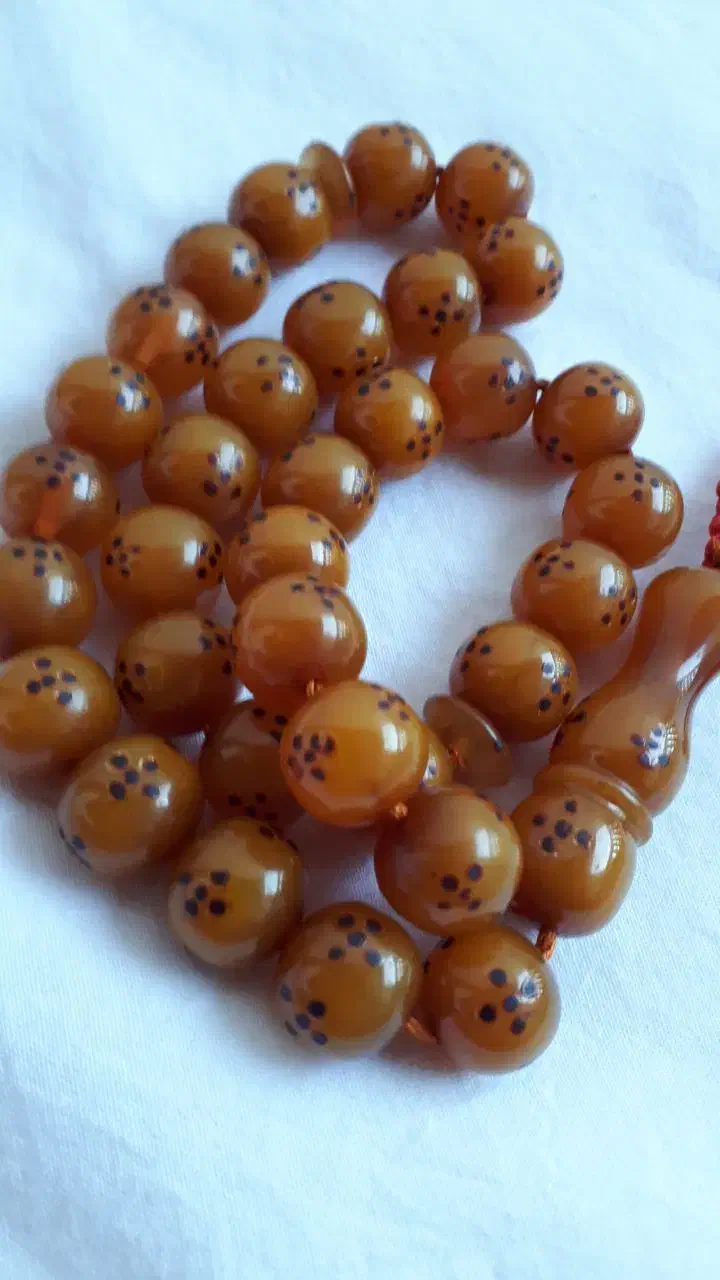 تسبیح سنلوس کهنه۵خال سندلوس|جواهرات|کهریزک, |دیوار