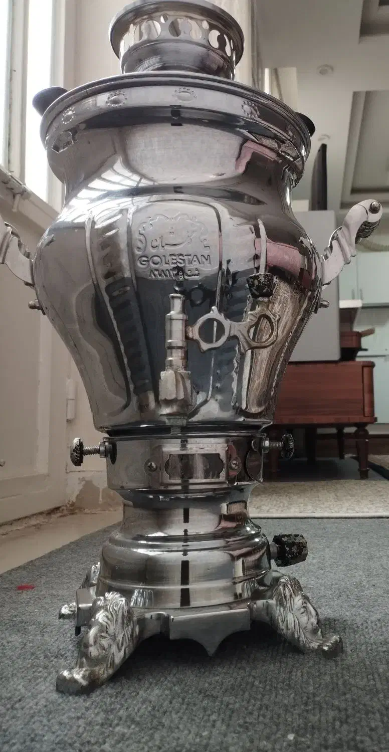 سماور شش لیتر گلستان اصل|سماور، چایساز، قهوهساز|خرمآباد, |دیوار