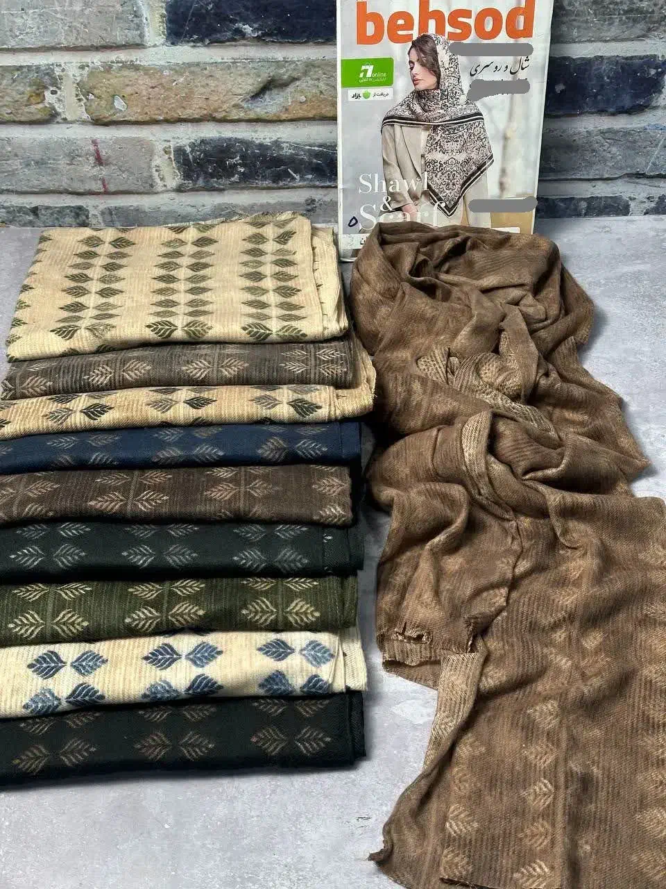 شال کجراه موهر دور دوخت ویژه مردم اقلید|لباس|اقلید, |دیوار