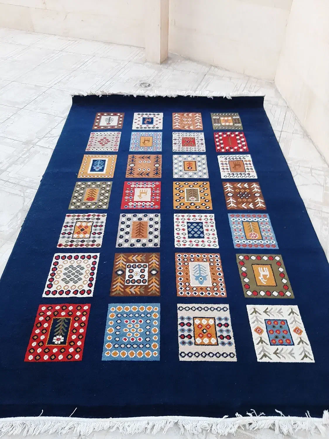 یک جفت فرش ستاره کویر طرح شاهسون|فرش|همدان, |دیوار