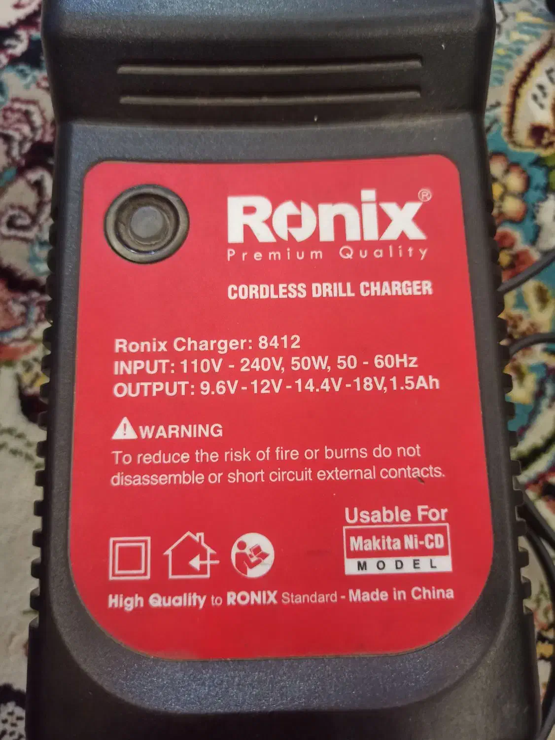 شارژر دلر شارژی رو نیکس مدل 8412|ابزارآلات|مشهد, گلبرگ|دیوار