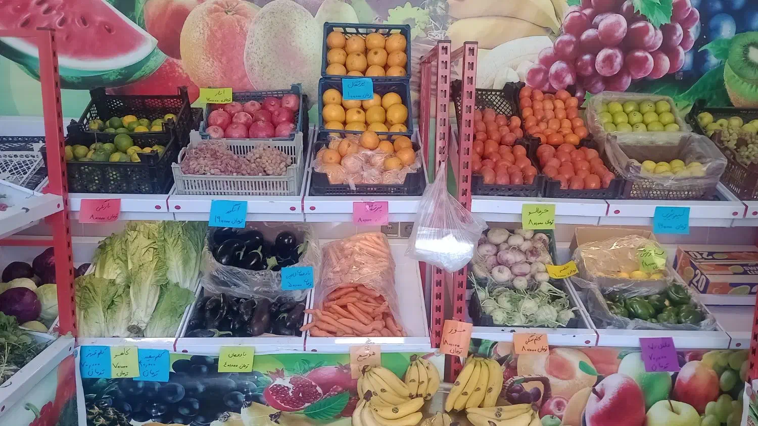 فروش کلیه قفسه ترازو تابلو سایه بان و..مغازه میوه|فروشگاه و مغازه|اردبیل, |دیوار