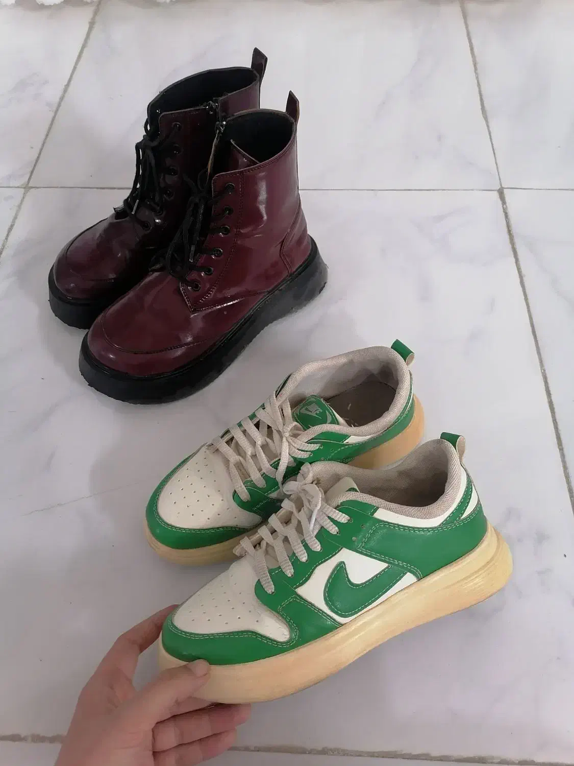 فروش بوت البالویی و کتونی دخترونه|کیف، کفش، کمربند|شیروان (خراسان), |دیوار