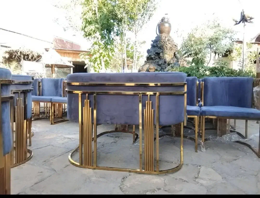 صندلی فلزی پارچهای کافه و رستوران|مبلمان خانگی و میز عسلی|ارومیه, |دیوار