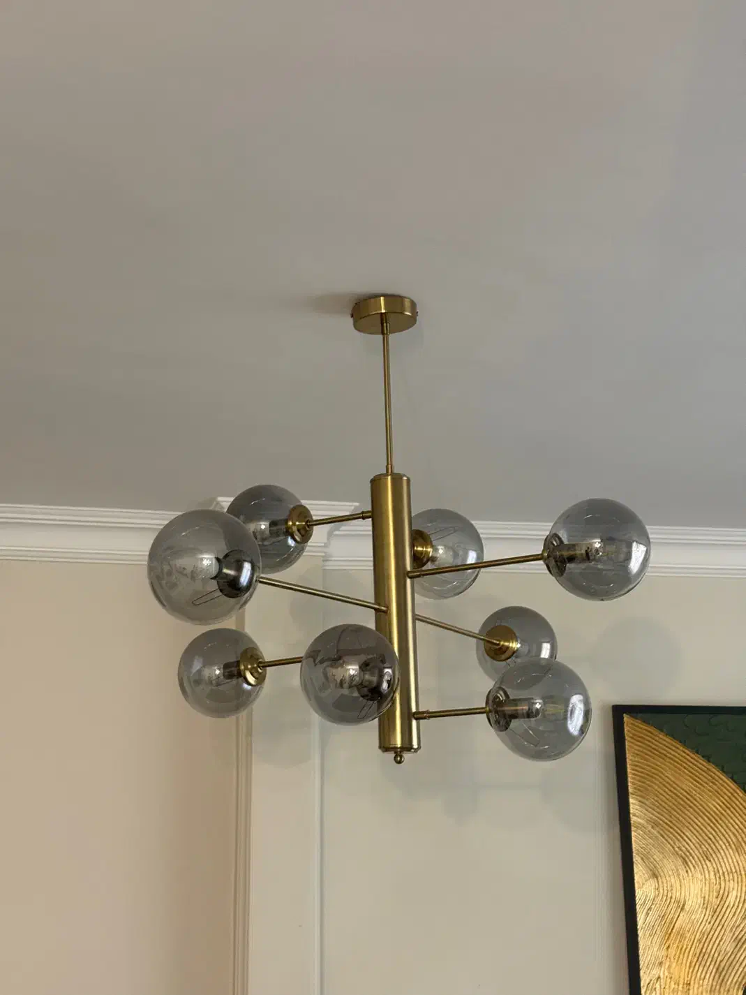 یک جفت لوستر مولکولی وارداتی|لوستر و چراغ آویز|تهران, تهرانپارس جنوبی|دیوار