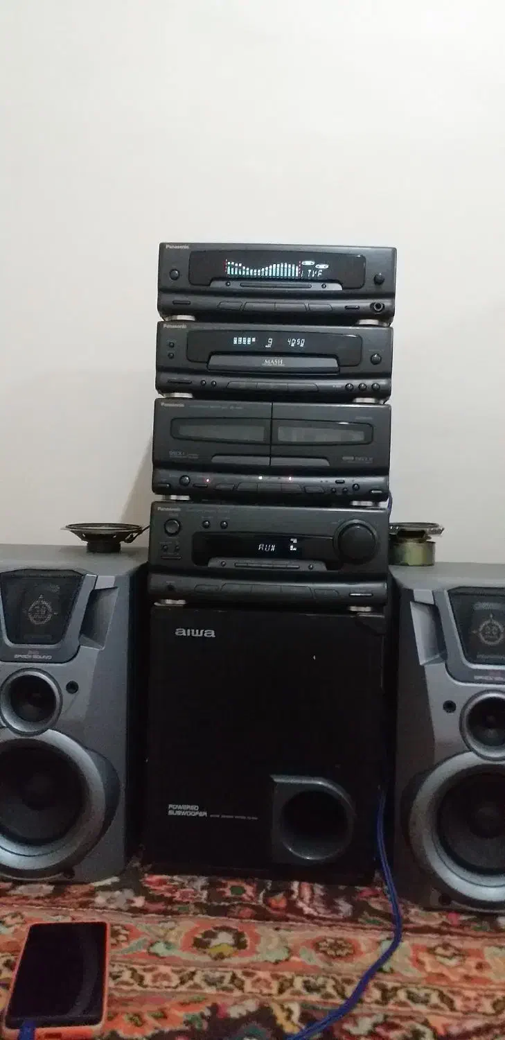 ضبط۴ طبقه پاناسونیک SA.CH550واسپیکر و باند سونی|سیستم صوتی خانگی|تهران, بهداشت|دیوار