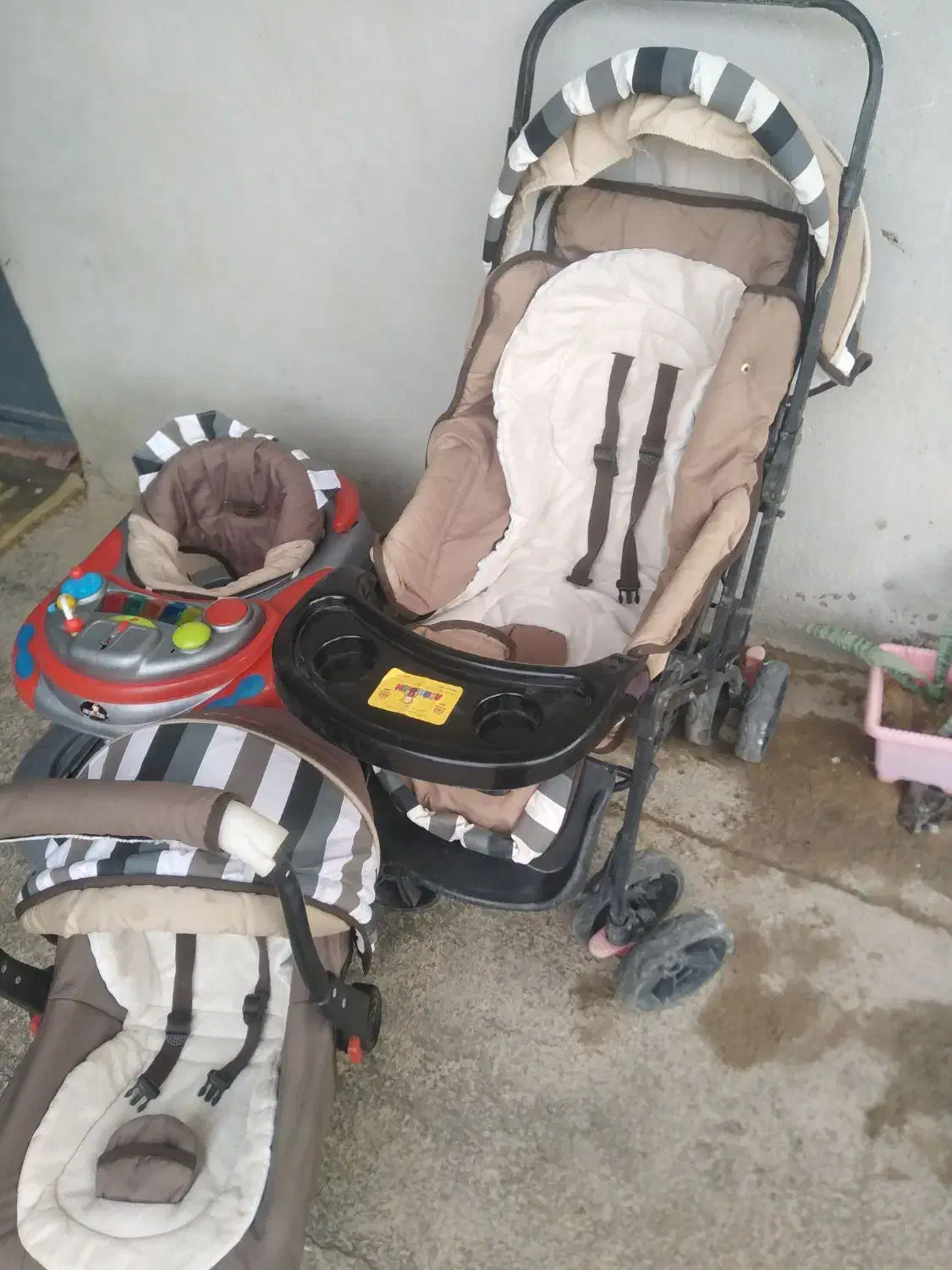 کالسکه کریر روروئک موزیکال|کالسکه و لوازم جانبی|آشخانه, |دیوار