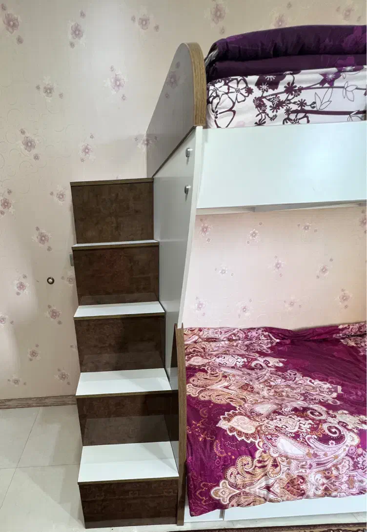 تخت ۲طبقه|تخت و سرویس خواب|شفت, |دیوار