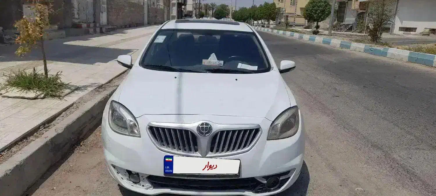 معاوضه ندارم برلیانس H330 اتومات سفید مدل دی ماه96|خودرو سواری و وانت|جیرفت, |دیوار