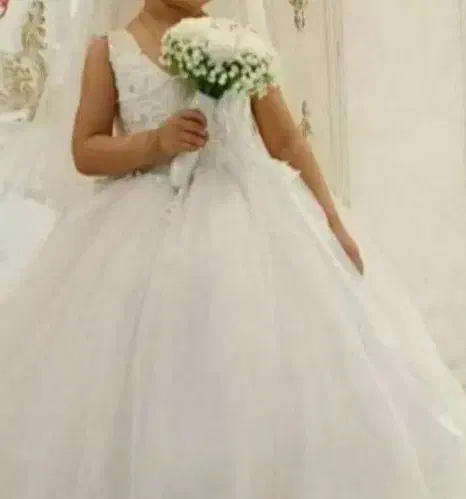 لباس عروس دخترانه نو سایز ۸تا ۱۰ سال|لباس|شاندیز, |دیوار