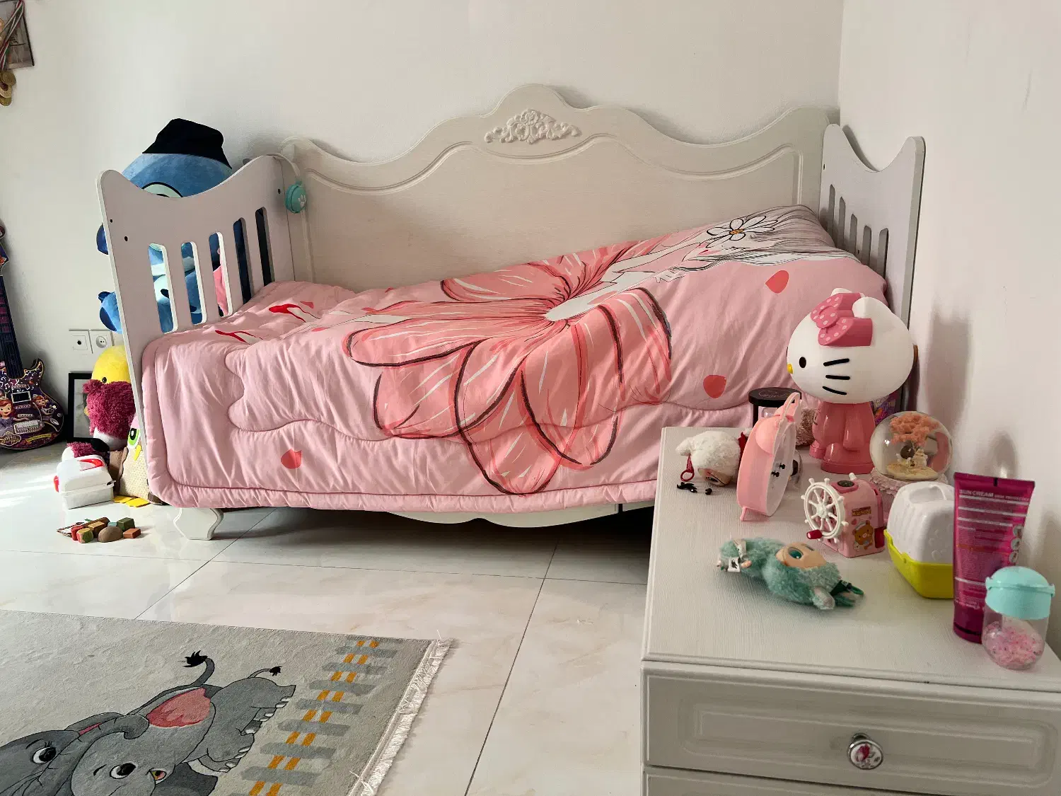 تخت و کمد نوزاد نوجوان بی بی استار|تخت و سرویس خواب|نور, |دیوار