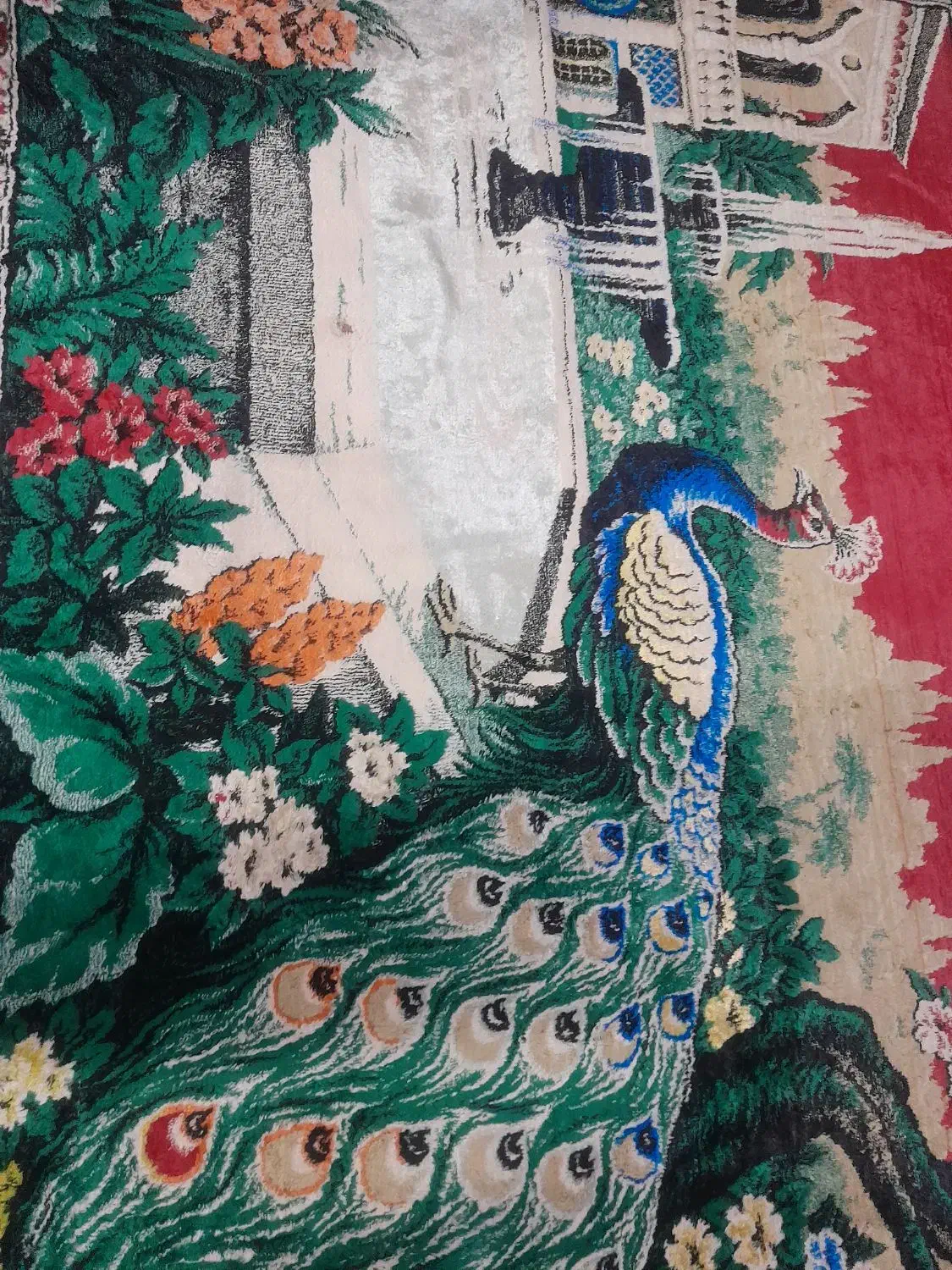 فرش ابریشمی|فرش|ملکان, |دیوار