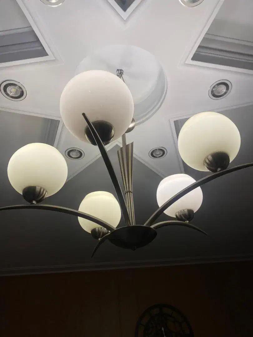 لوستر استیل مات رنگ ثابت|لوستر و چراغ آویز|تهران, فدک|دیوار