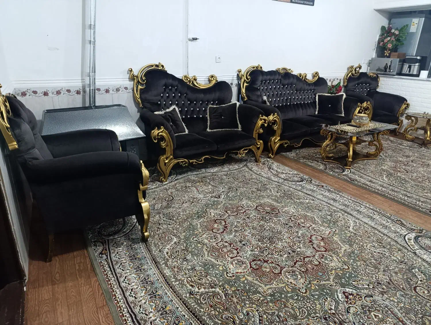 مبل۷نفره دارای میز جلو مبلی و دوعدد عسلی|مبلمان خانگی و میز عسلی|رباط‌کریم, الارد|دیوار