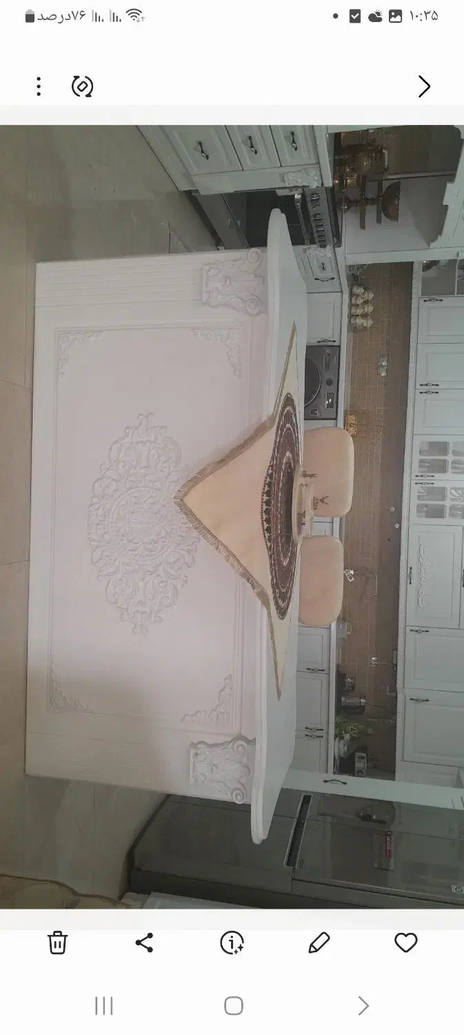 جزیره یا اپن آشپزخانه تمام چوب خارجی|میز و صندلی غذاخوری|فردوس (کرمان), |دیوار