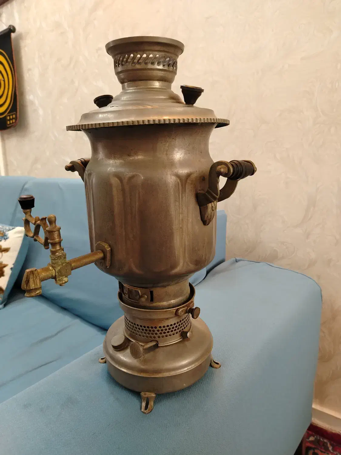 سماور نفتی قدیمی|کلکسیون اشیاء عتیقه|محمدیه-قزوین, |دیوار