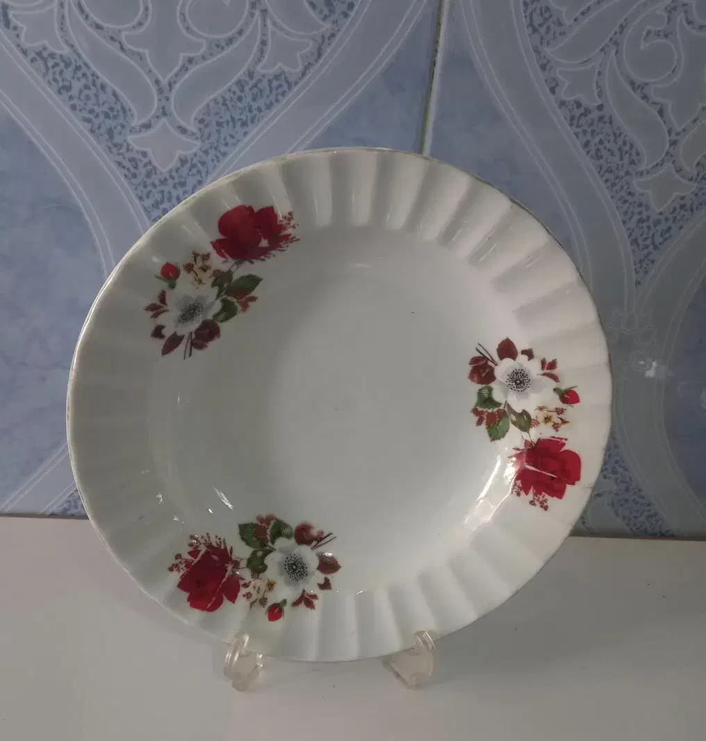 چینی گل قرمز درجه یک|ظروف سرو و پذیرایی|فولادشهر, B2|دیوار