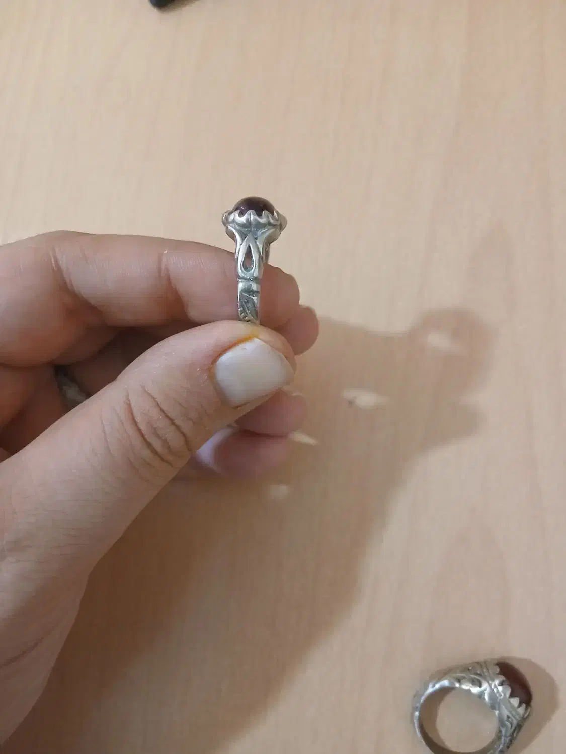 فروش انگشتر با نگین معدنی و تسبیح شاه مقصود|جواهرات|شاهرود, |دیوار