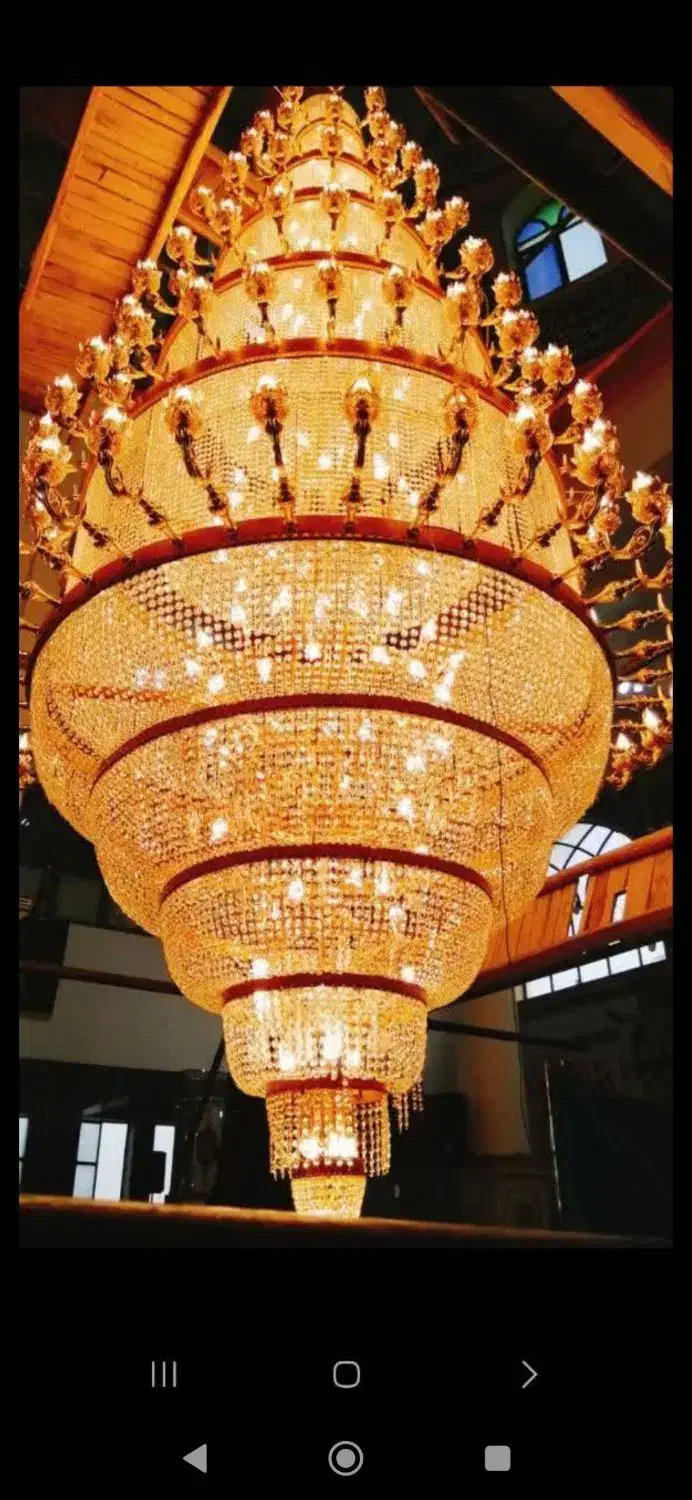 تولیدی بزرگ لوستر نگین افروز این بار در شهر زرند|لوستر و چراغ آویز|زرند, |دیوار