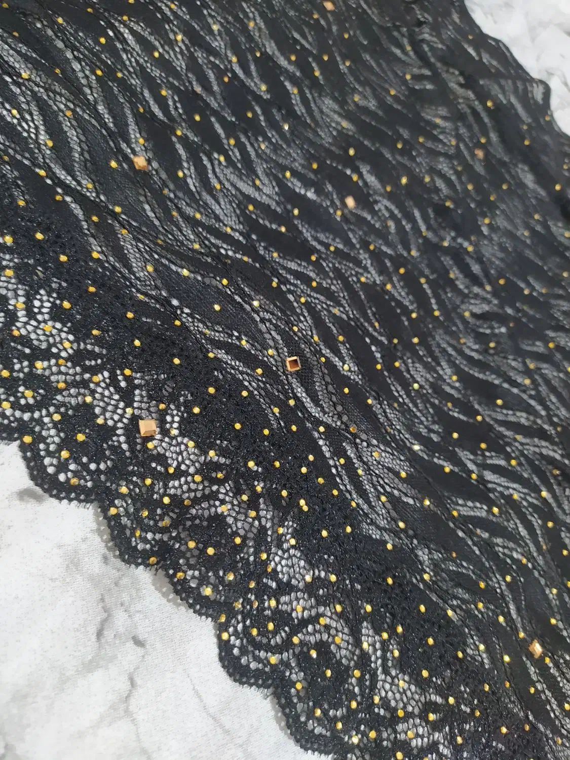 دامن و روسری گیپور نگین دار|لباس|سنندج, |دیوار