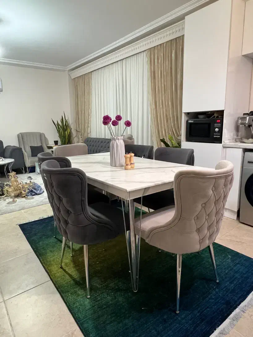 میز غذاخوری ۶ نفره و میز جلو مبلی|میز و صندلی غذاخوری|کیش, |دیوار